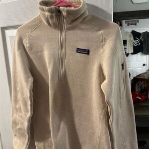 Patagonia Cream Quarter-Zip Pullover